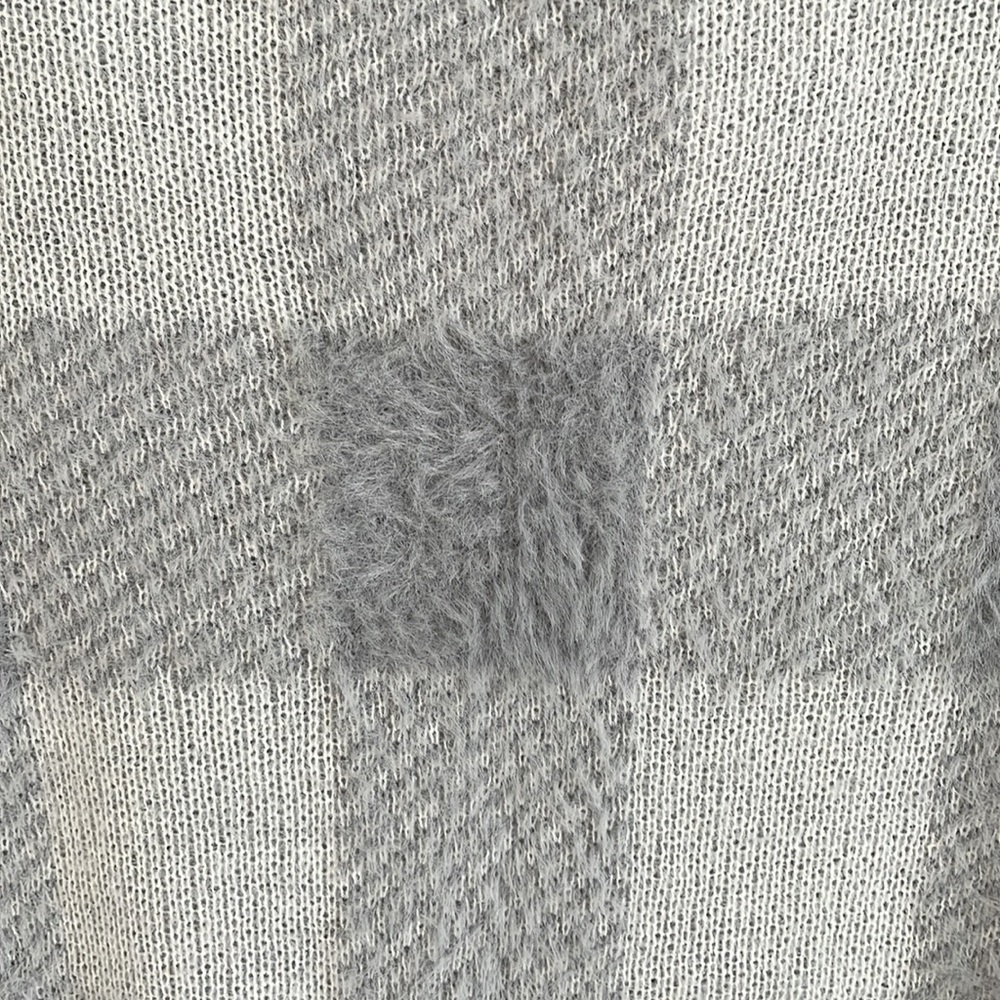 Time and Tru Plaid Eyelash Sweater - Picture 2 of 4